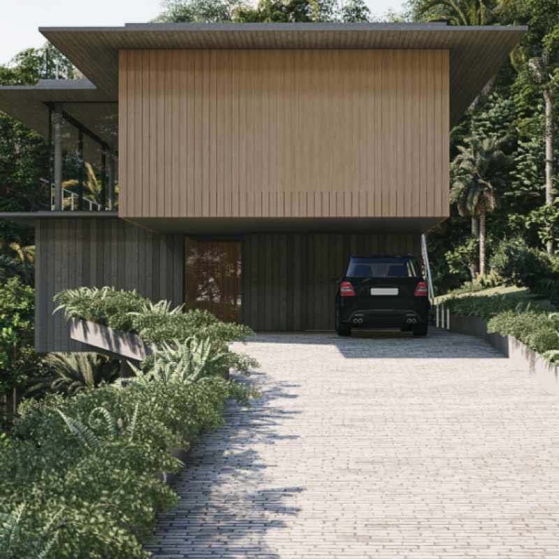 Entrada com 06 Vagas de Garagem