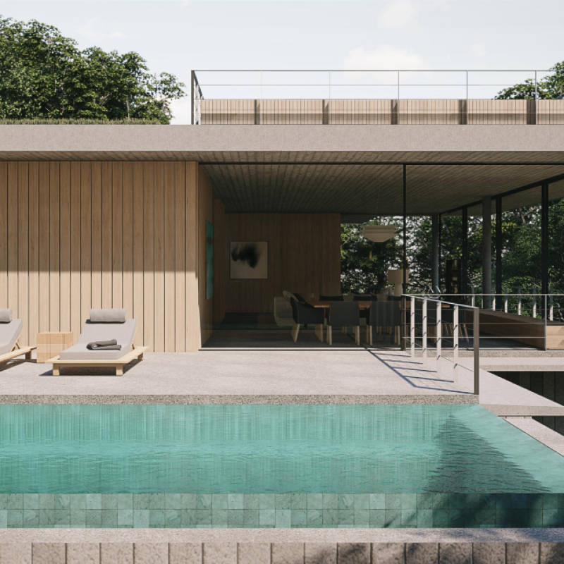Piscina com vista deslumbrante